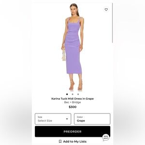 Bec + Bridge Grape Midi Dress